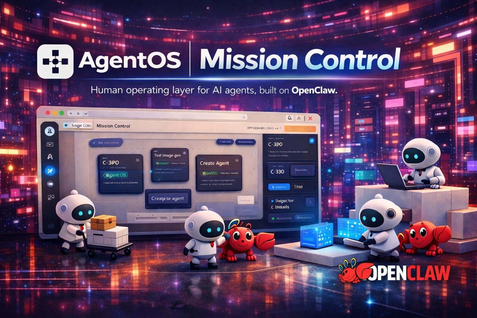 AgentOS landing page preview